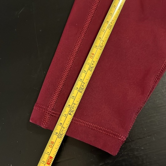 American Eagle Outfitters Burgundy High-Waisted Leggings - Picture 2 of 5